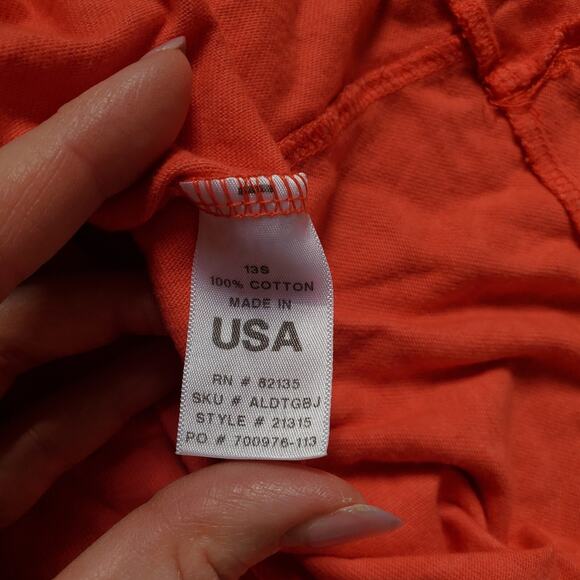 Fresh Produce Dress Small Red Print Sleeveless V Neck Ruffle Beach Asymmetric - Picture 7 of 8